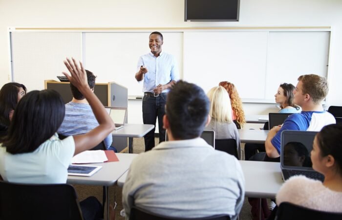 teacher teaching a class